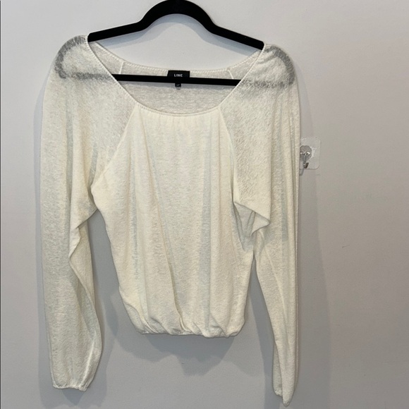 Line the Label Padma Luxe Off Shoulder Cream Top - Picture 3 of 7